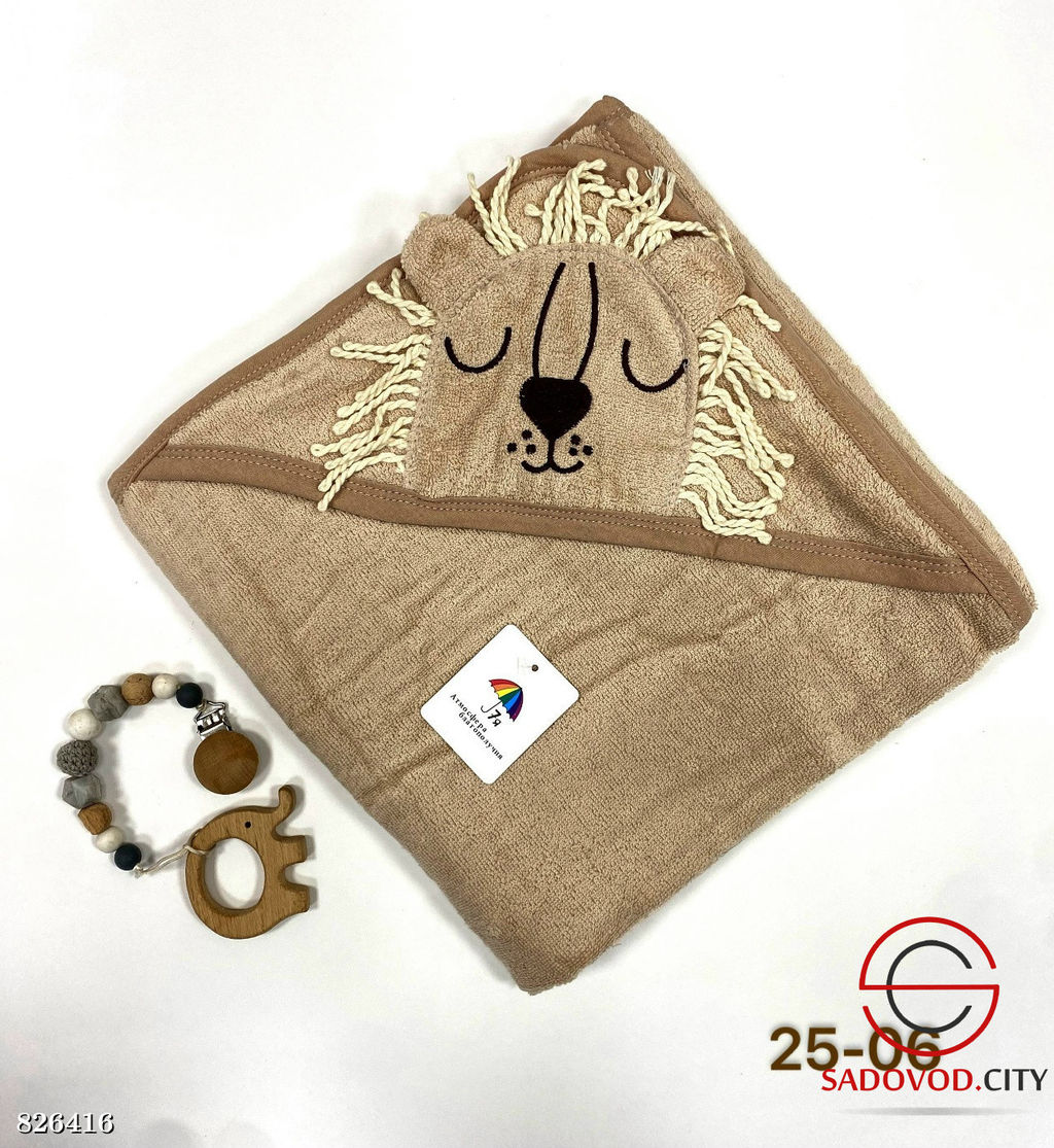 Махровое полотенце с уголком