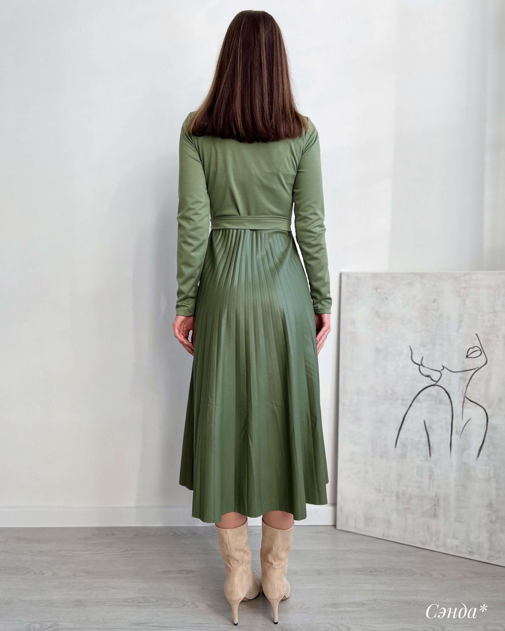 Платье Сэнда (фисташковый)* - Nadi bordo фото 3