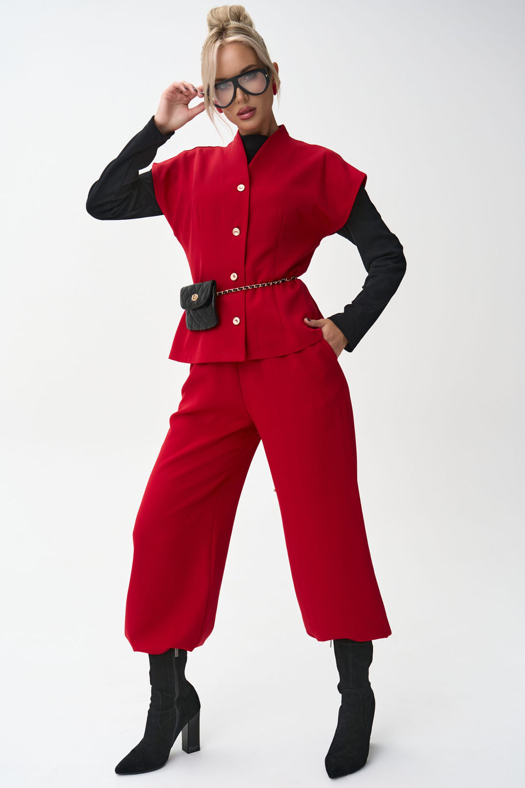 Жилет Джолин (красный) - Эльза фото 2