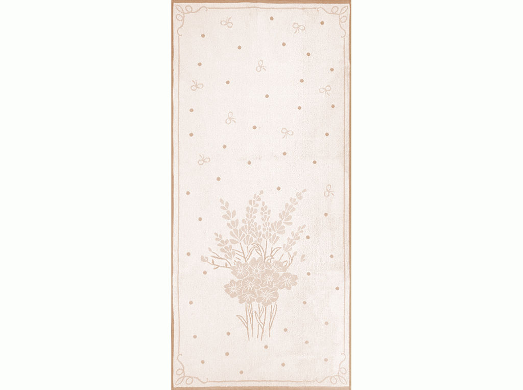 6с102.511ж2 Прованс-букет (лён3) Полотенце махровое 67х150см