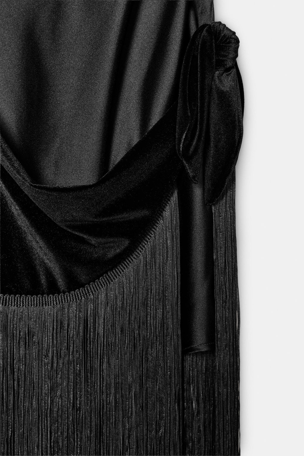 LONG DRESS WITH FRINGING - Zara фото 10