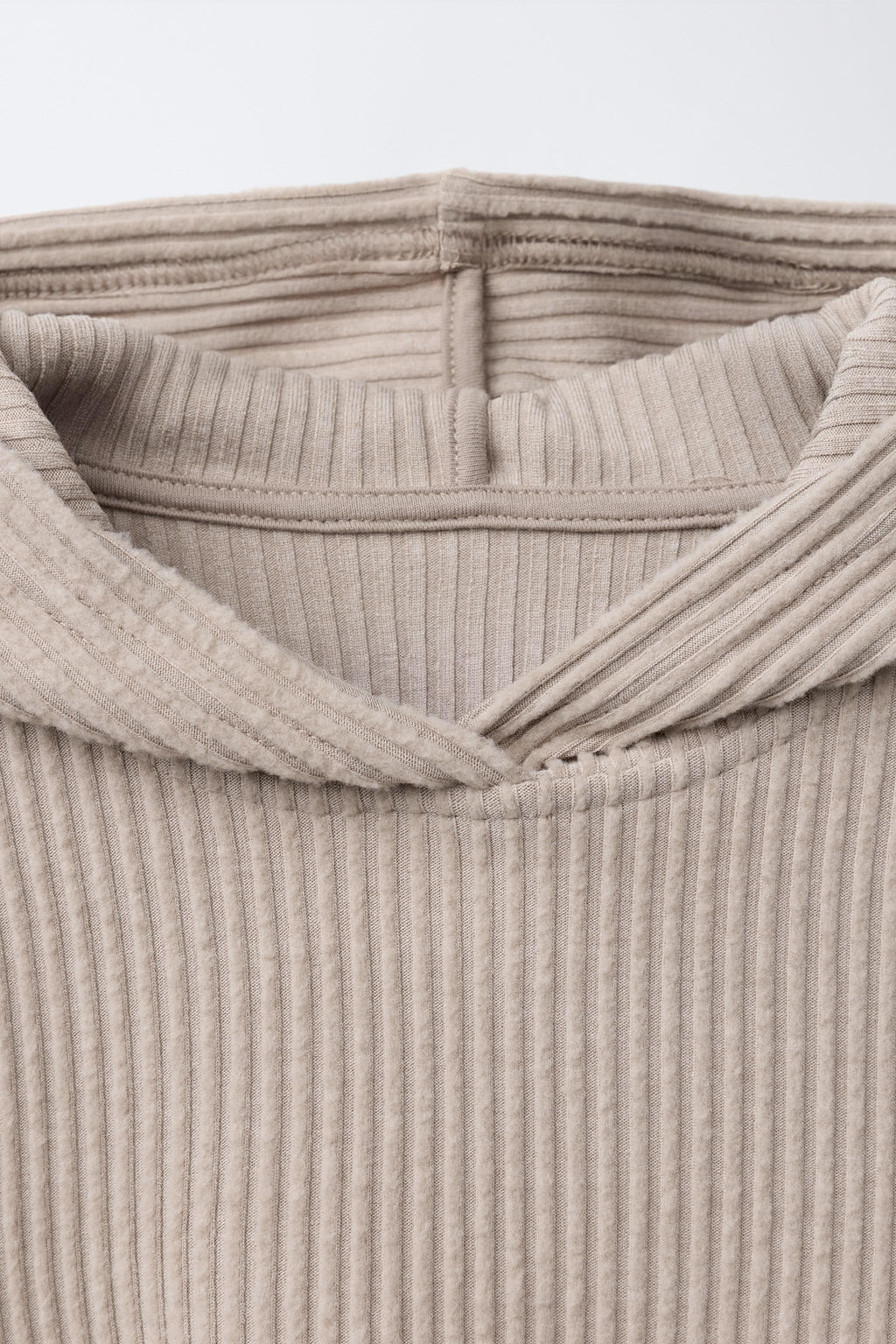 RIBBED SOFT TOUCH HOODIE - Zara фото 3