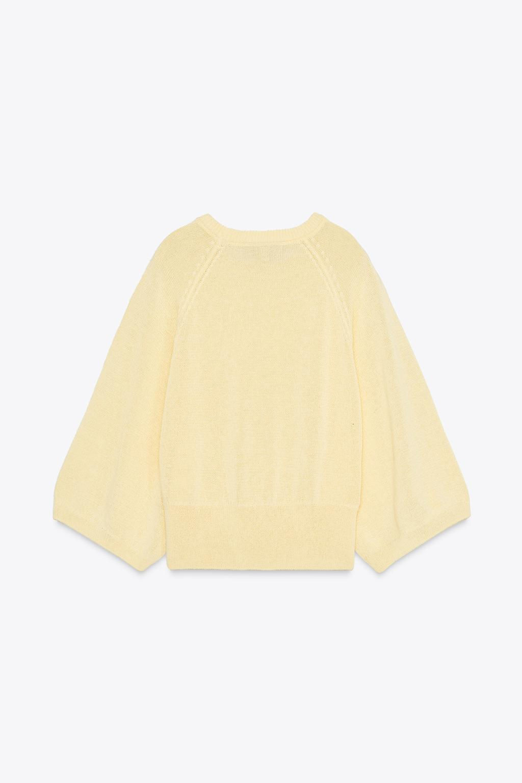 KNIT SWEATER WITH LOOSE-FIT SLEEVES - Zara фото 7