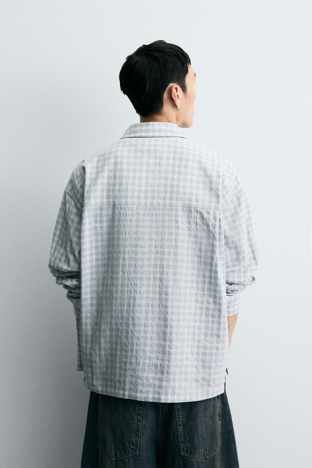 TEXTURED CHECK SHIRT - Zara фото 3