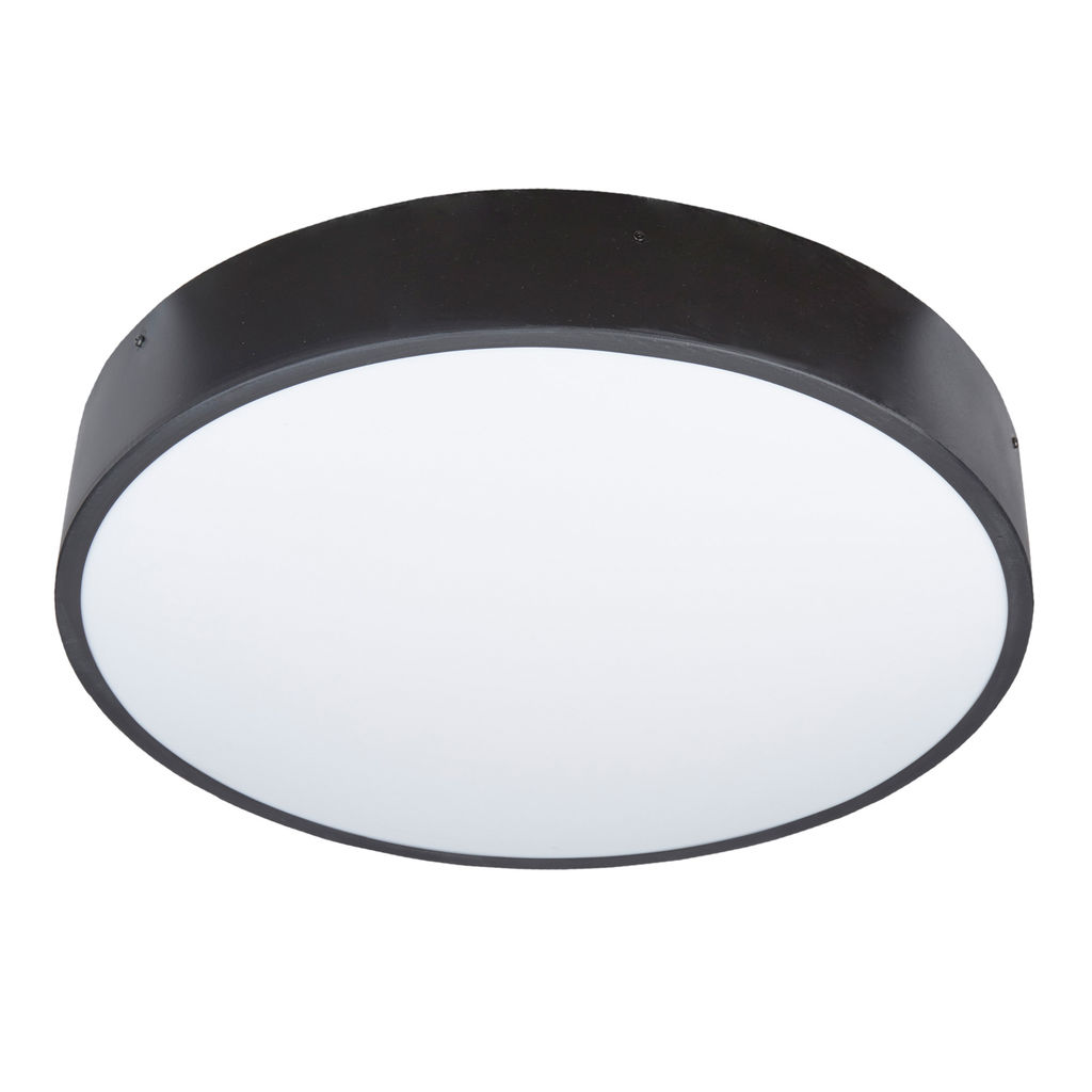 ULO-K40A 60W/4000К/R60 IP40 BLACK Светильник светодиодный накладной. Белый свет (4000K). Диаметр 600мм. Корпус черный. ТМ Uniel