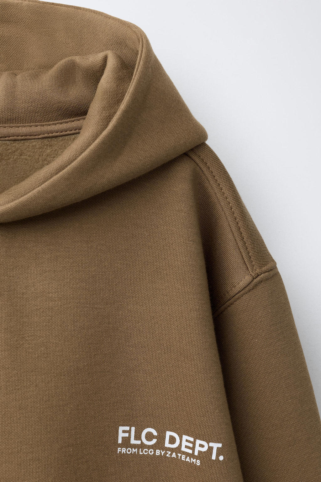 SUDADERA CAPUCHA TEXTO / Ocre - Zara фото 4