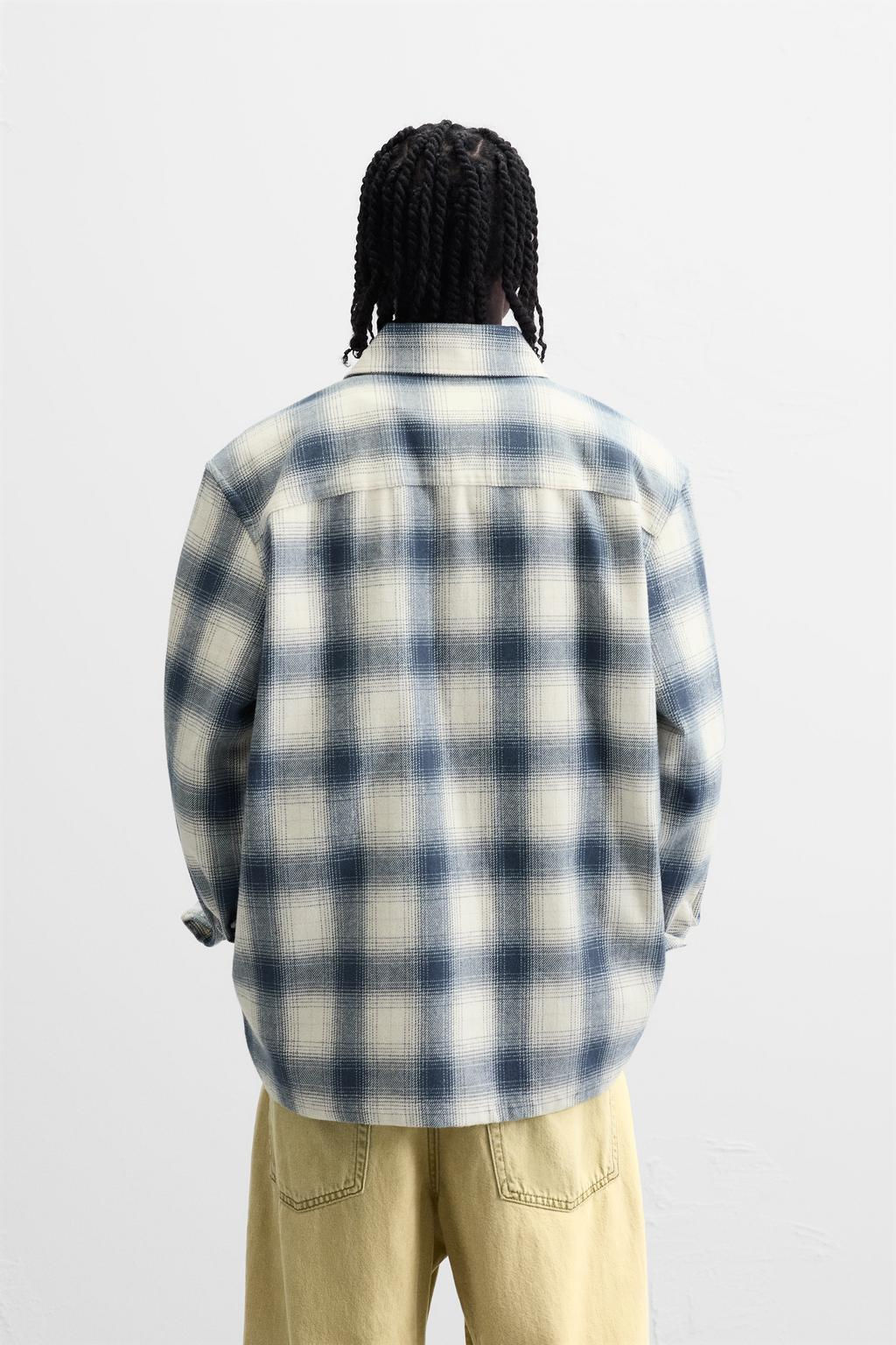CHECKED FLANNEL SHIRT - Zara фото 3