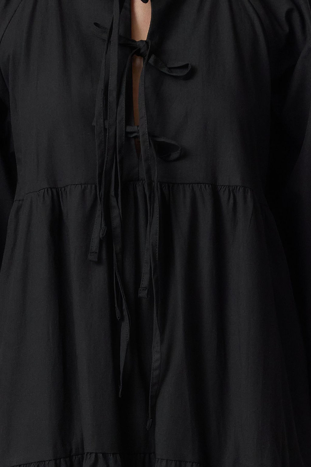 TRENDYOLMILLA Beyaz Rahat Kal?p Fiyonklu Midi Dokuma Elbise TWOAW25EL00329 фото 3