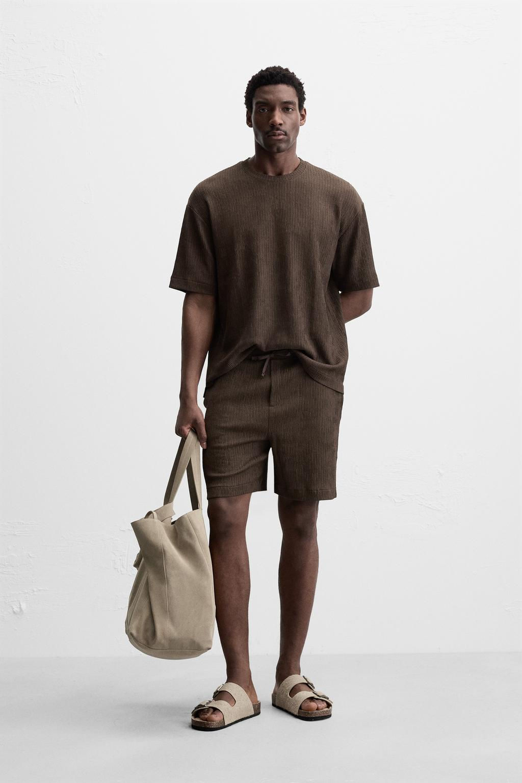 TEXTURED JACQUARD T-SHIRT - Zara фото 25