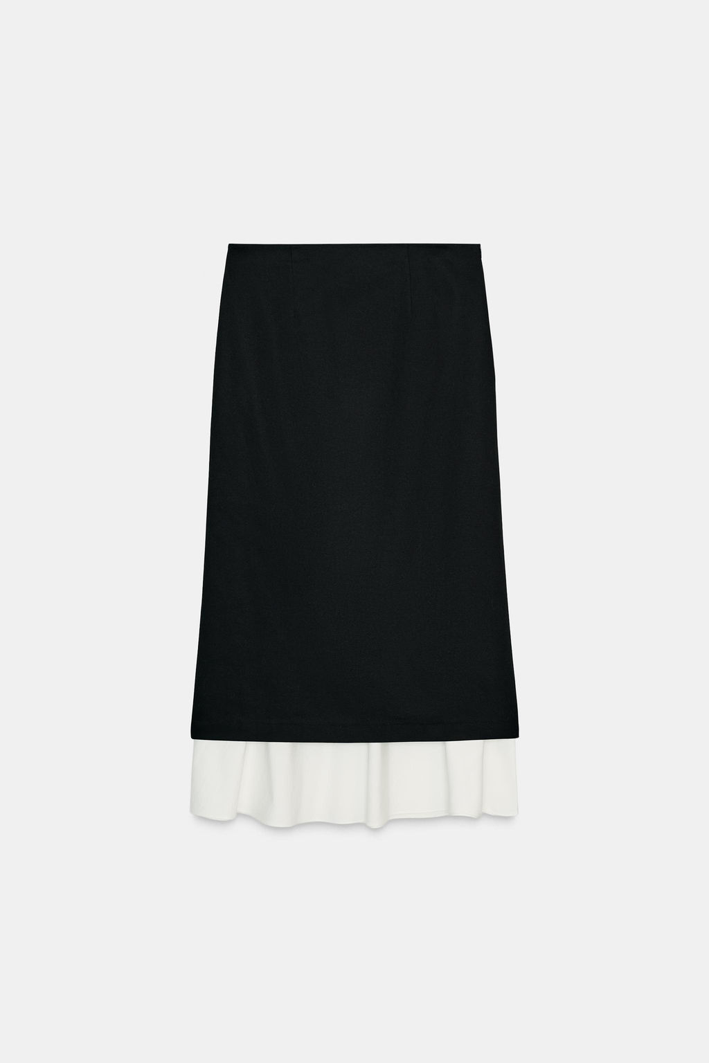 ZW COLLECTION CONTRAST SKIRT - Zara фото 5