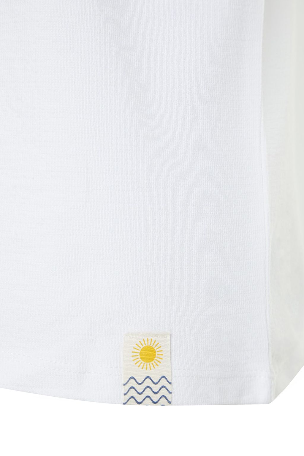 Beyaz Oversize %100 Pamuklu Etiketli Dokulu Basic Kal?n Tok T-Shirt TMNSS23TS00074