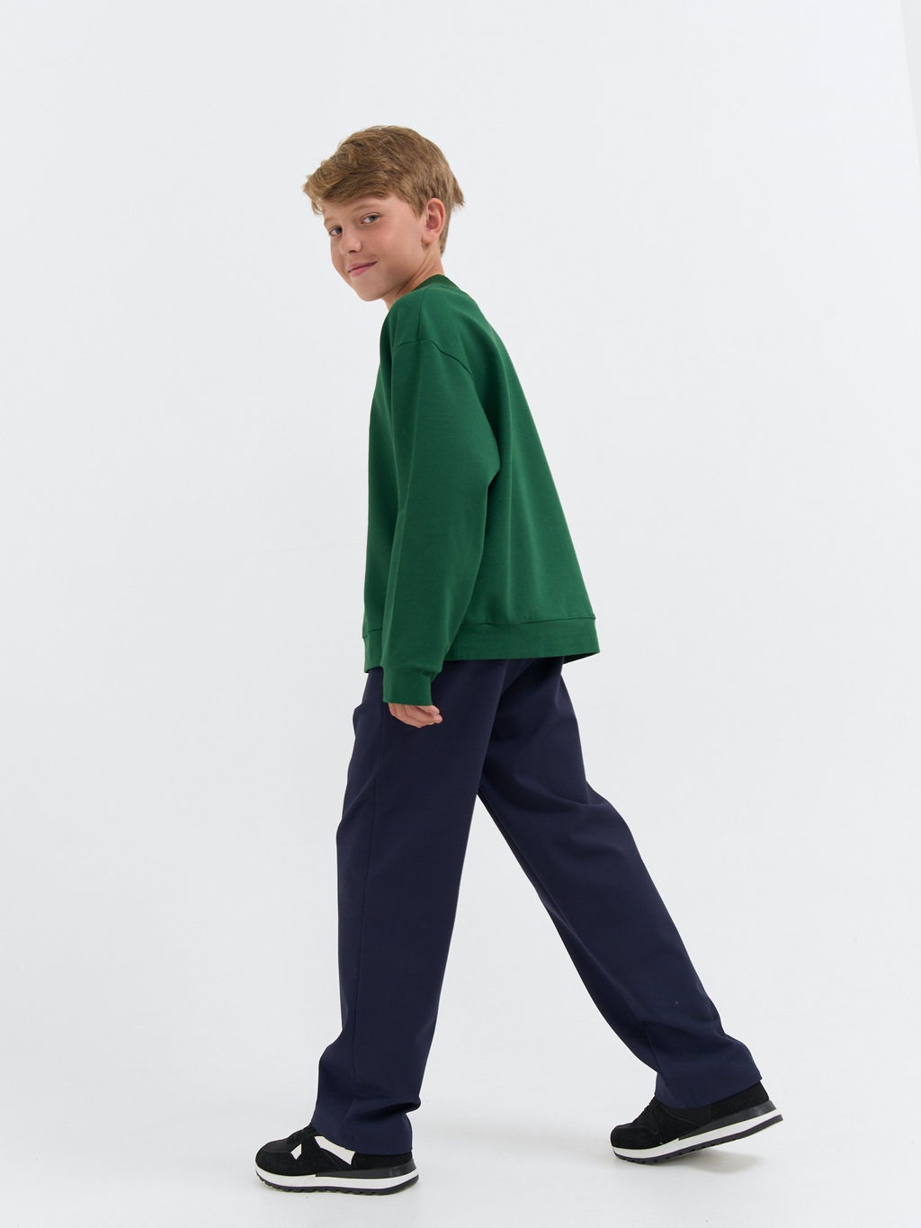 Брюки прямые для мальчика Синие 7+ - Bungly фото 6