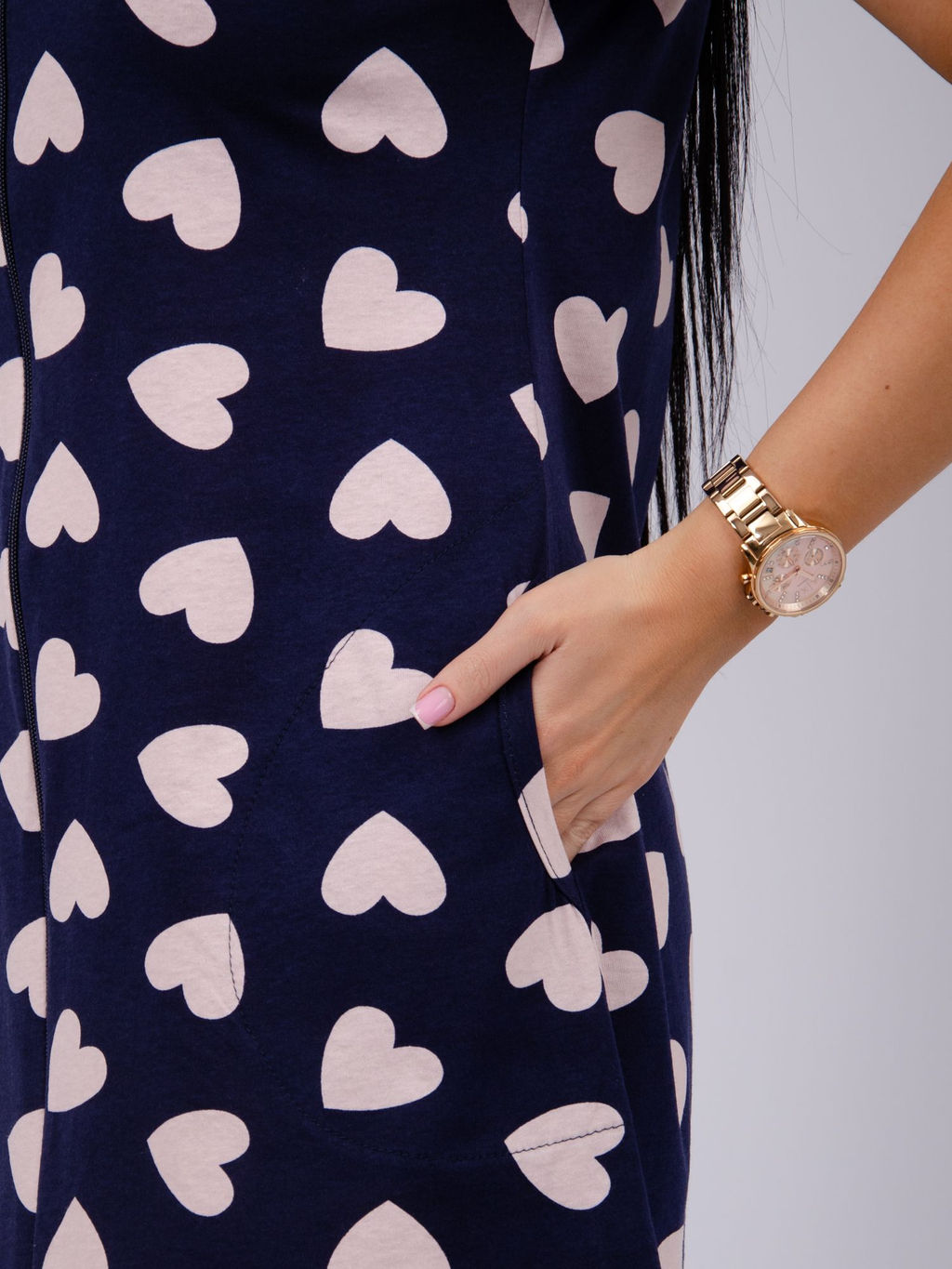 Халат Красотка 6 лав, трикотаж - Малина фото 6