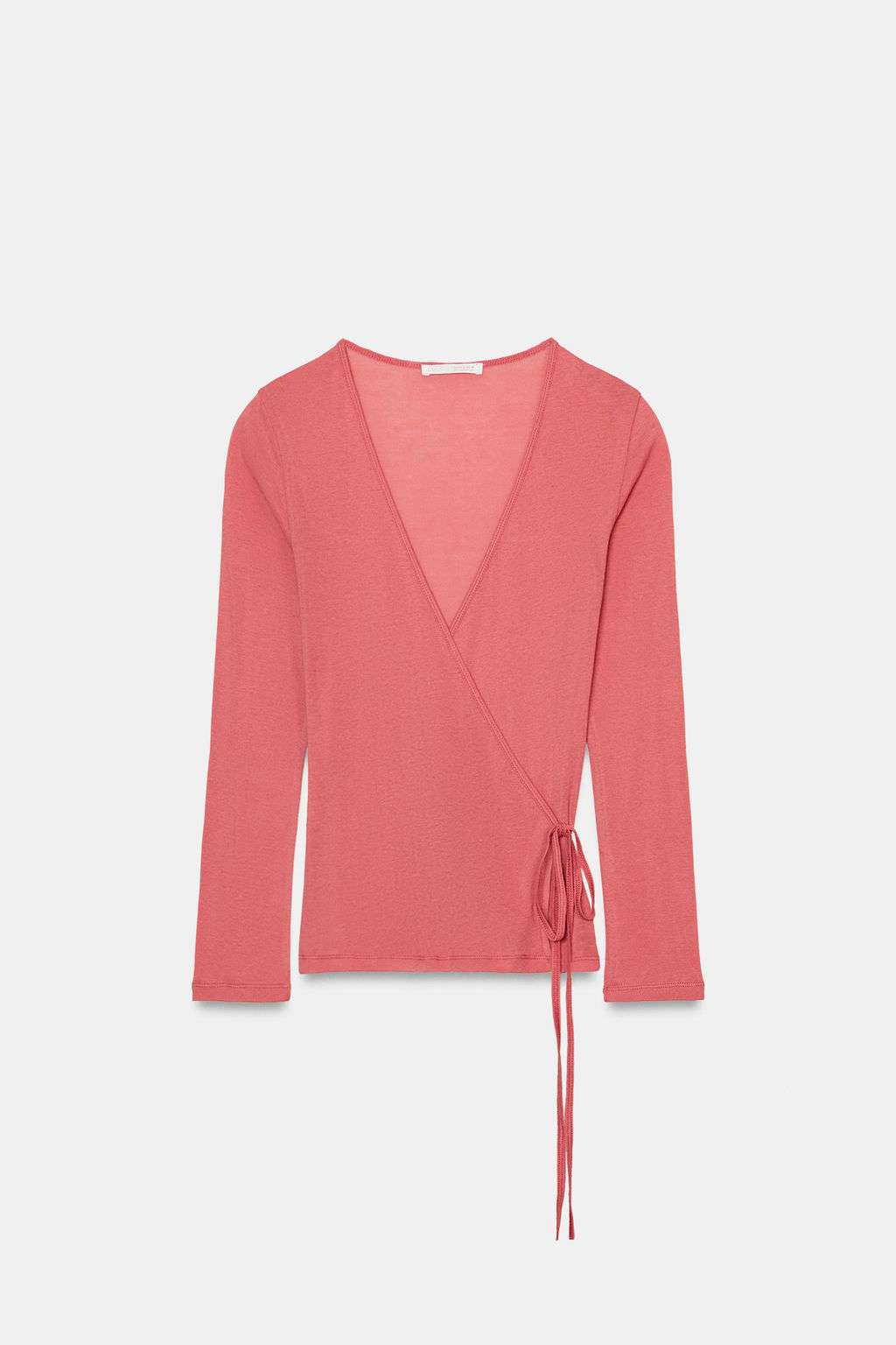 SUPIMA® WRAP T-SHIRT - Zara фото 10