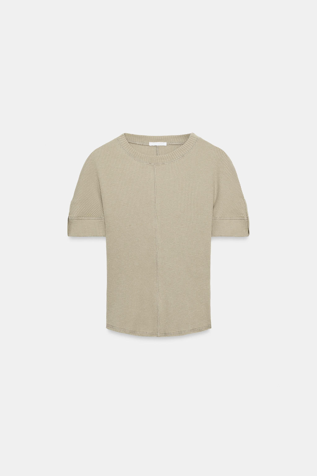 CAMISETA RIB ALGOD?N / Khaki