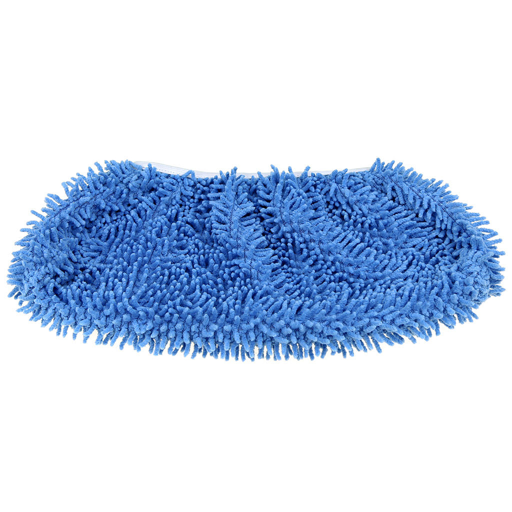 Насадка на швабру Служанка микрофибра 30х13см, на резинке, голубой, упаковка: на картоне, Домашняя мода (Россия) фото 3