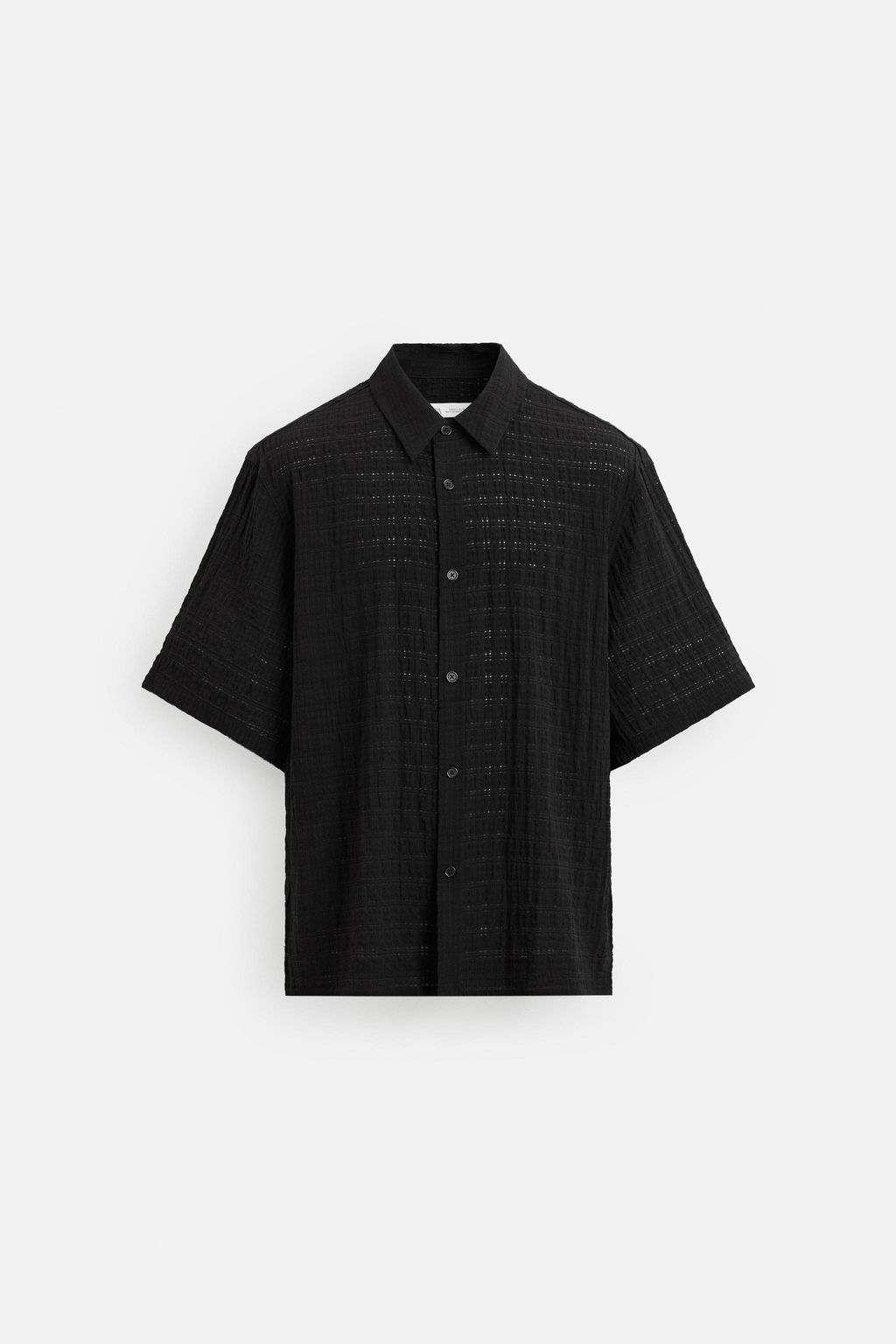 TEXTURED CHECK SHIRT - Zara фото 7