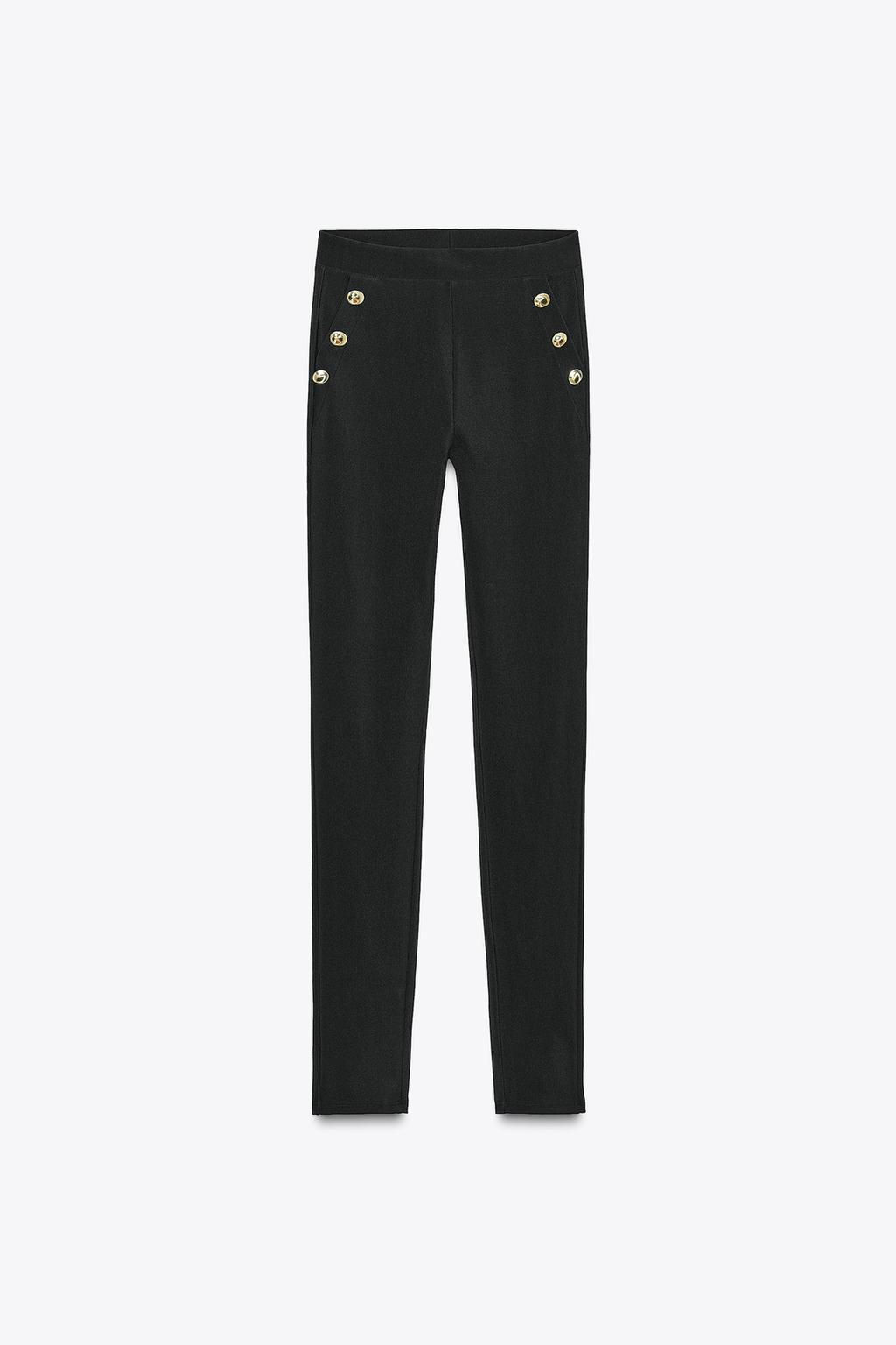 OTTOMAN LEGGINGS WITH BUTTONS - Zara фото 7