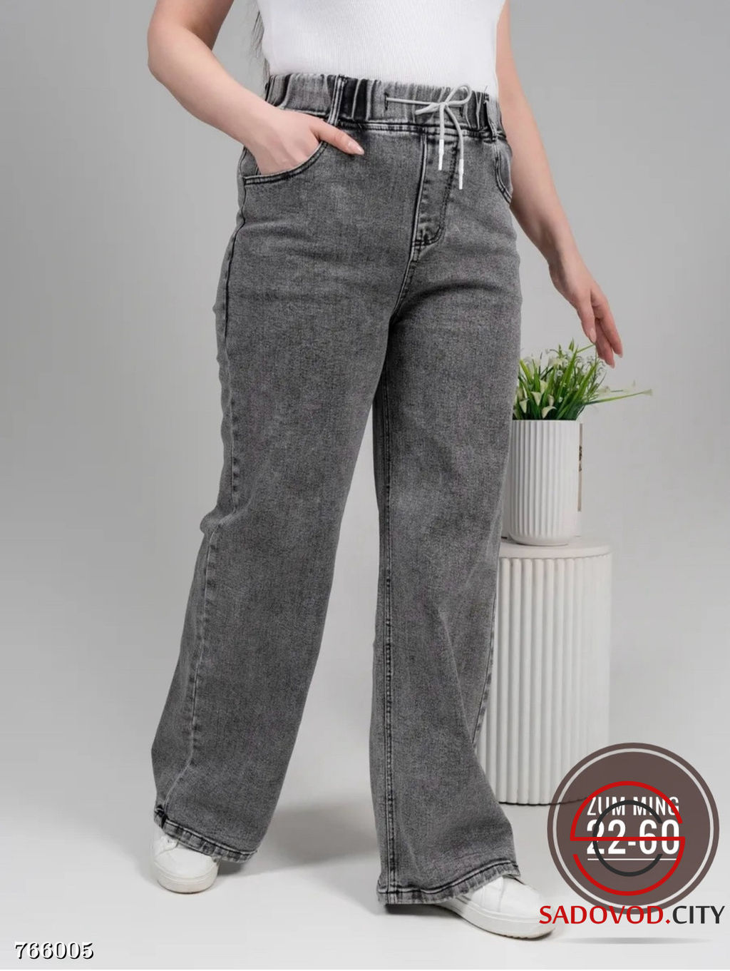 Джинсы широкие прямые женские - Bruno фото 2