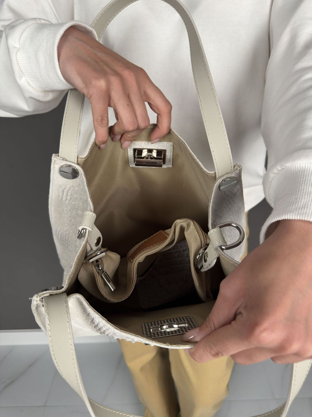 Сумка женская из телячьей кожи