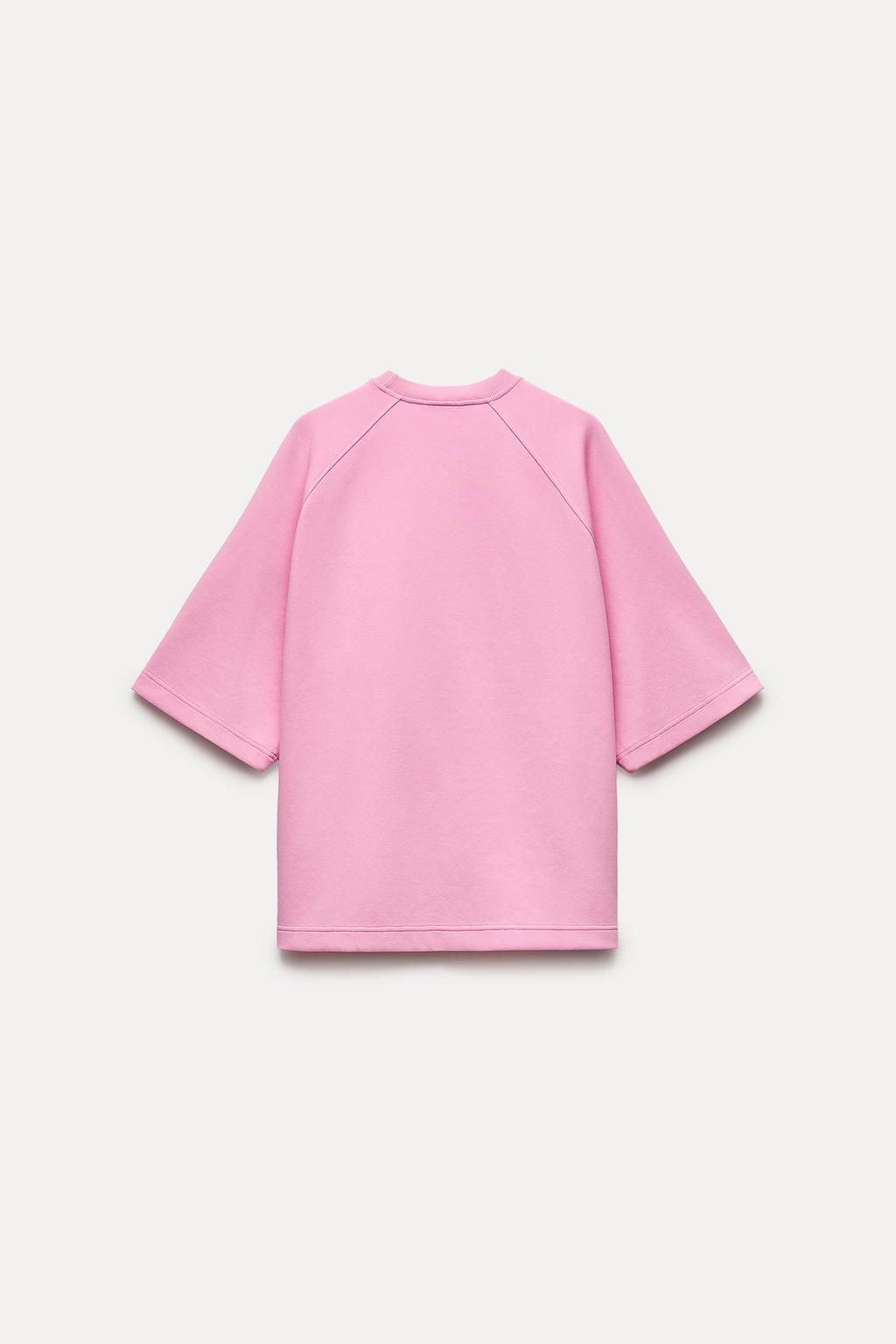 INTERLOCK OVERSIZE T-SHIRT - Zara фото 6
