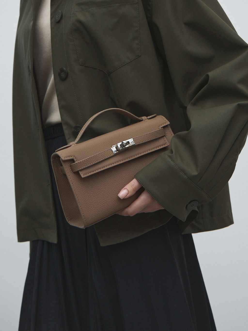 Женская сумка с ручкой TENDANCE Артикул 4533892, бежево-коричневый  фото 5