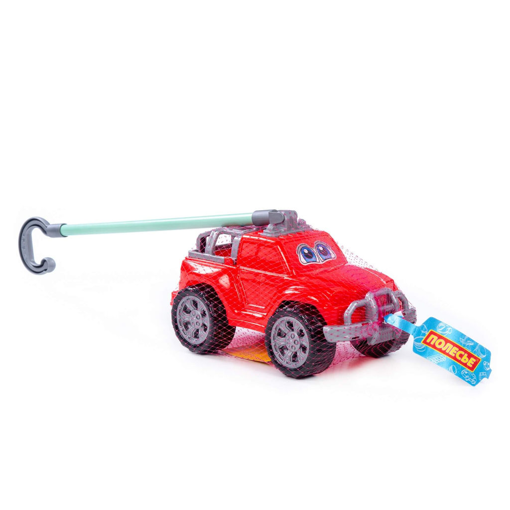 Автомобиль-каталка Дени с ручкой (красный) - Полесье фото 6