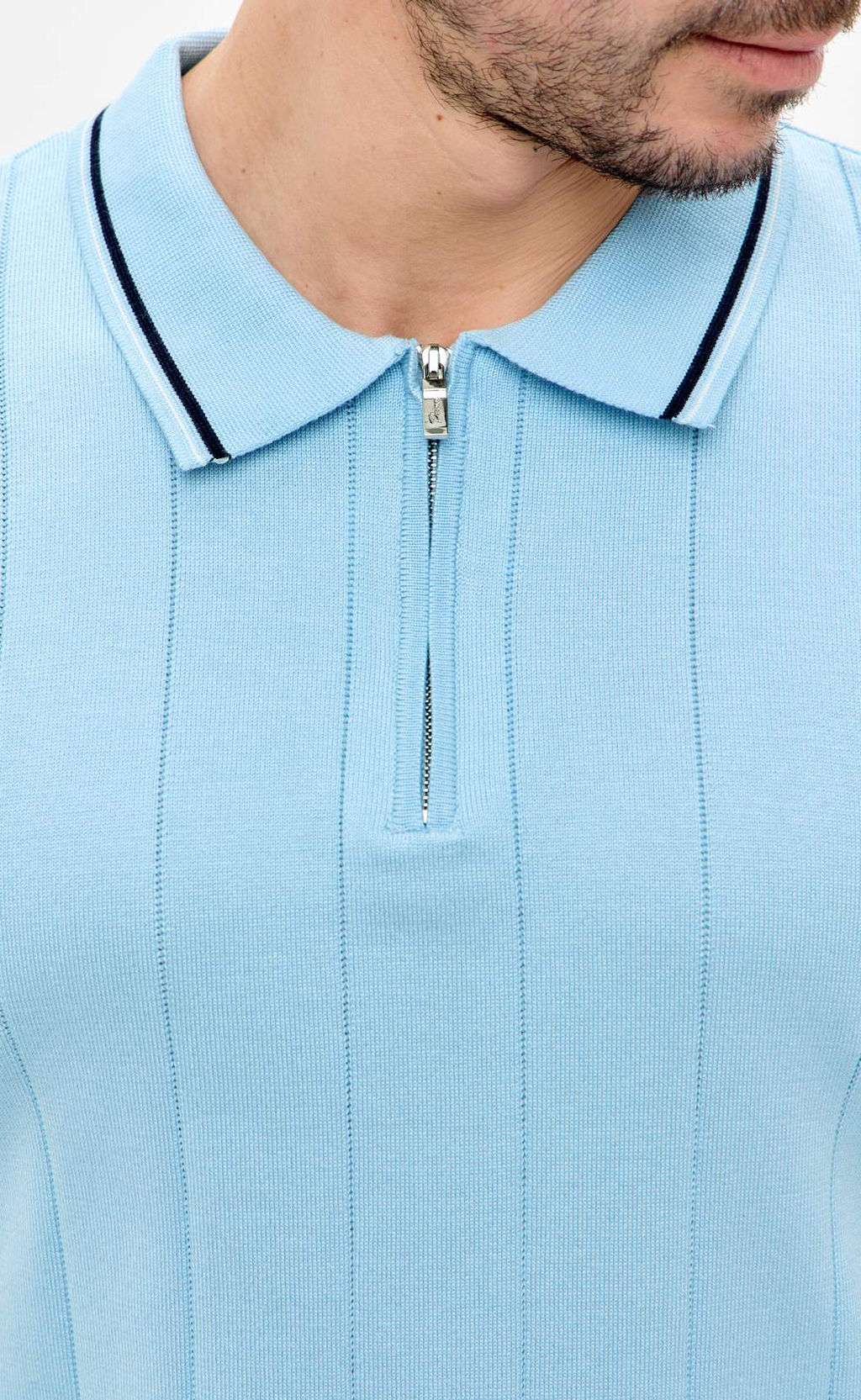 Поло Primm P611-1534 голубой хлопок с полиэстером  фото 2