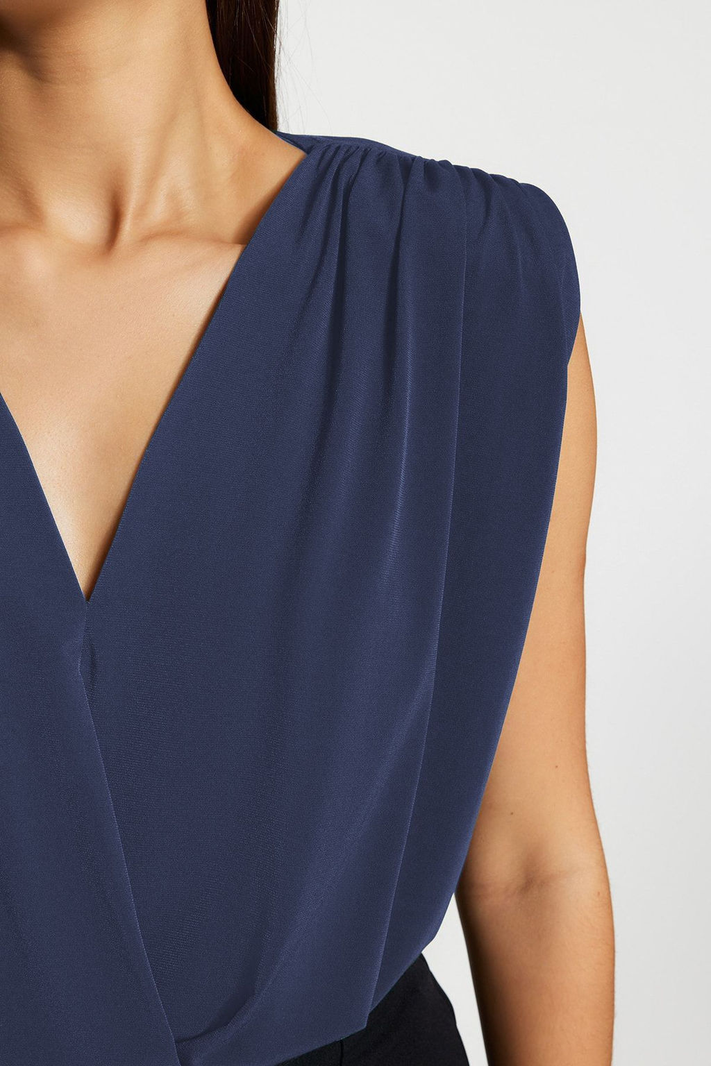 TRENDYOLMILLA Tarc?n Vatkal? Kruvaze Yaka Esnek C?tc?tl? Orme Body TWOSS23BD00007  фото 44