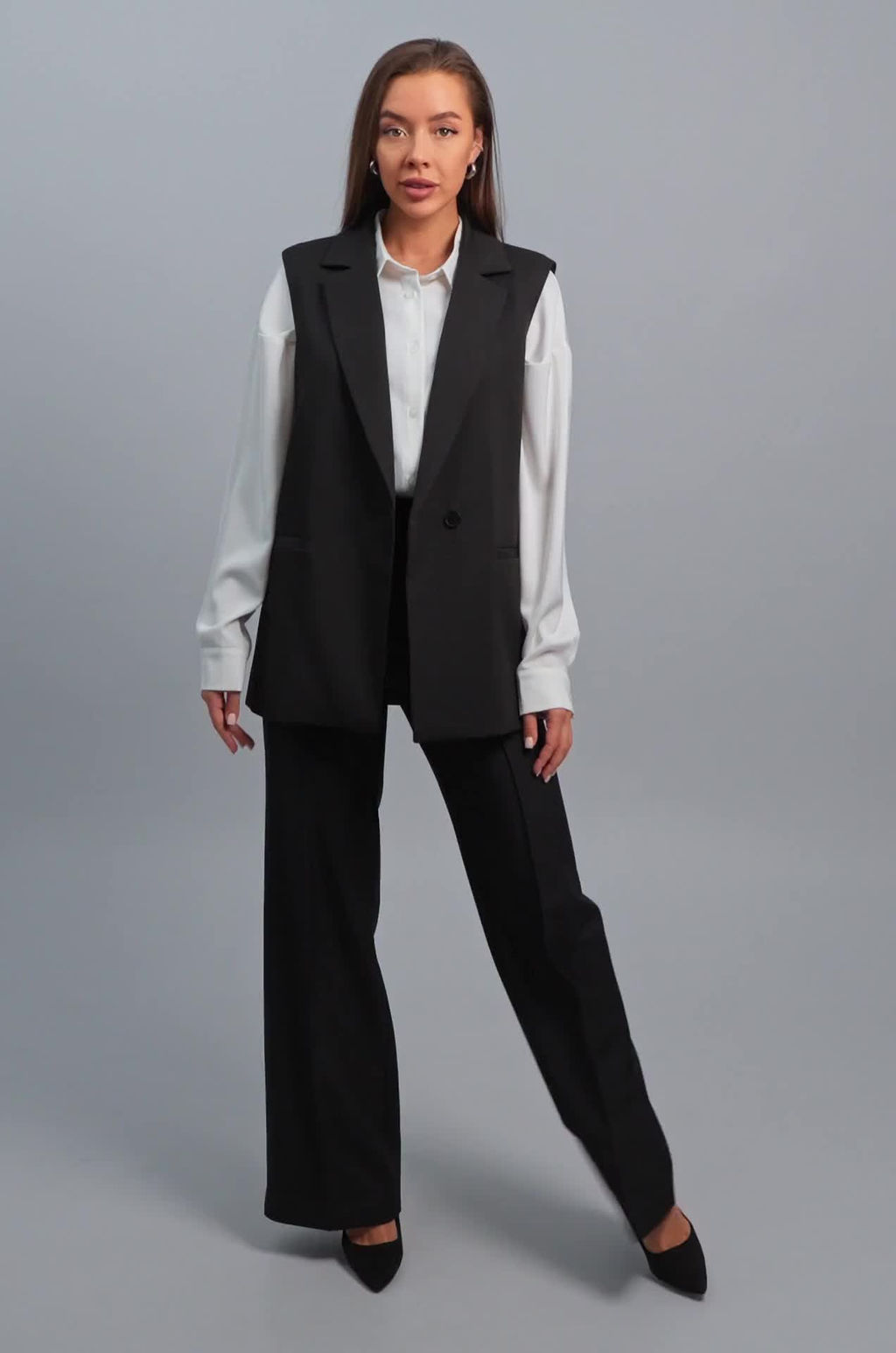 Женский удлиненный жилет Happyfox  фото 43