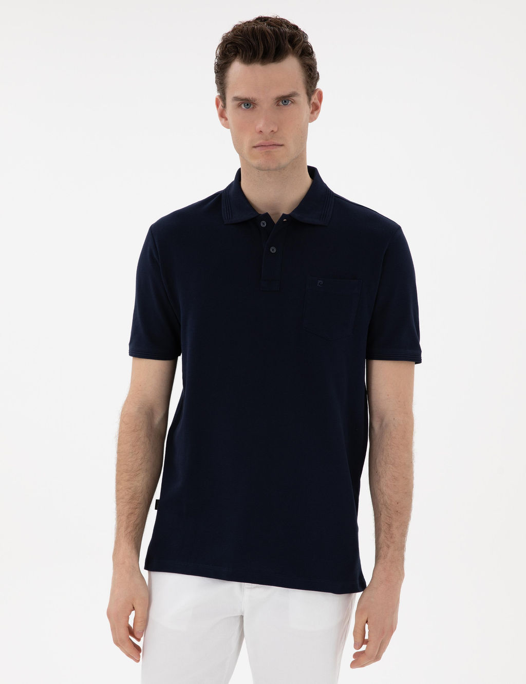 Lacivert Regular Fit K_vr_lmaz Polo Yaka Basic Ti__rt