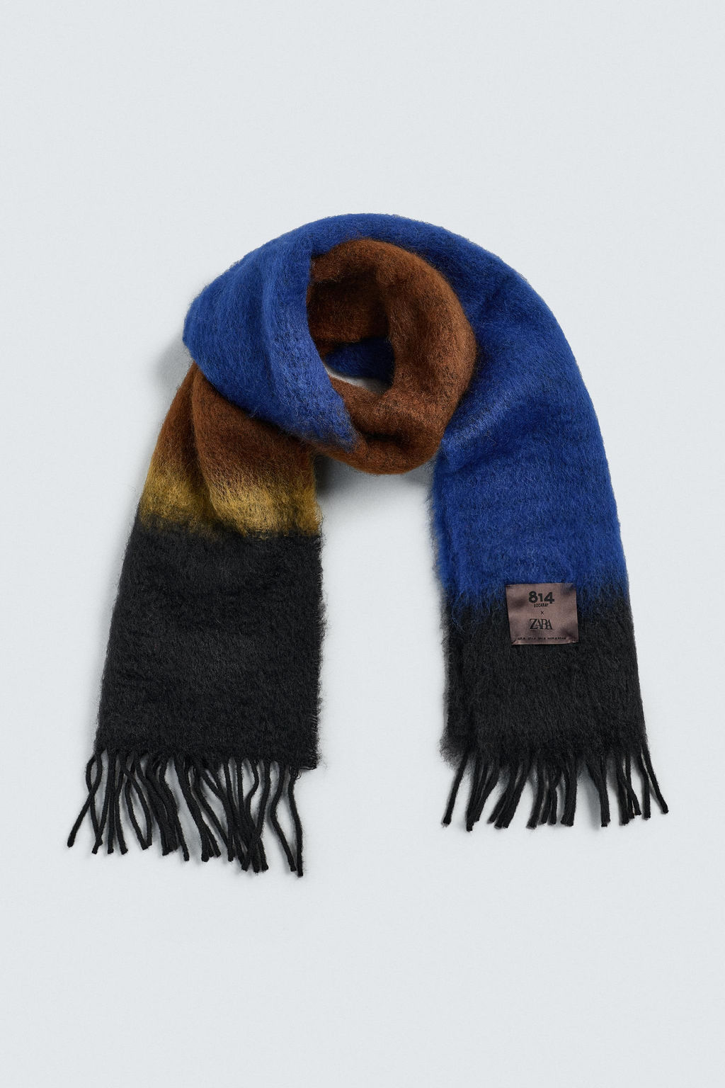 BUFANDA COLORES LANA 814 EZCARAY X ZARA / Azul  фото 2
