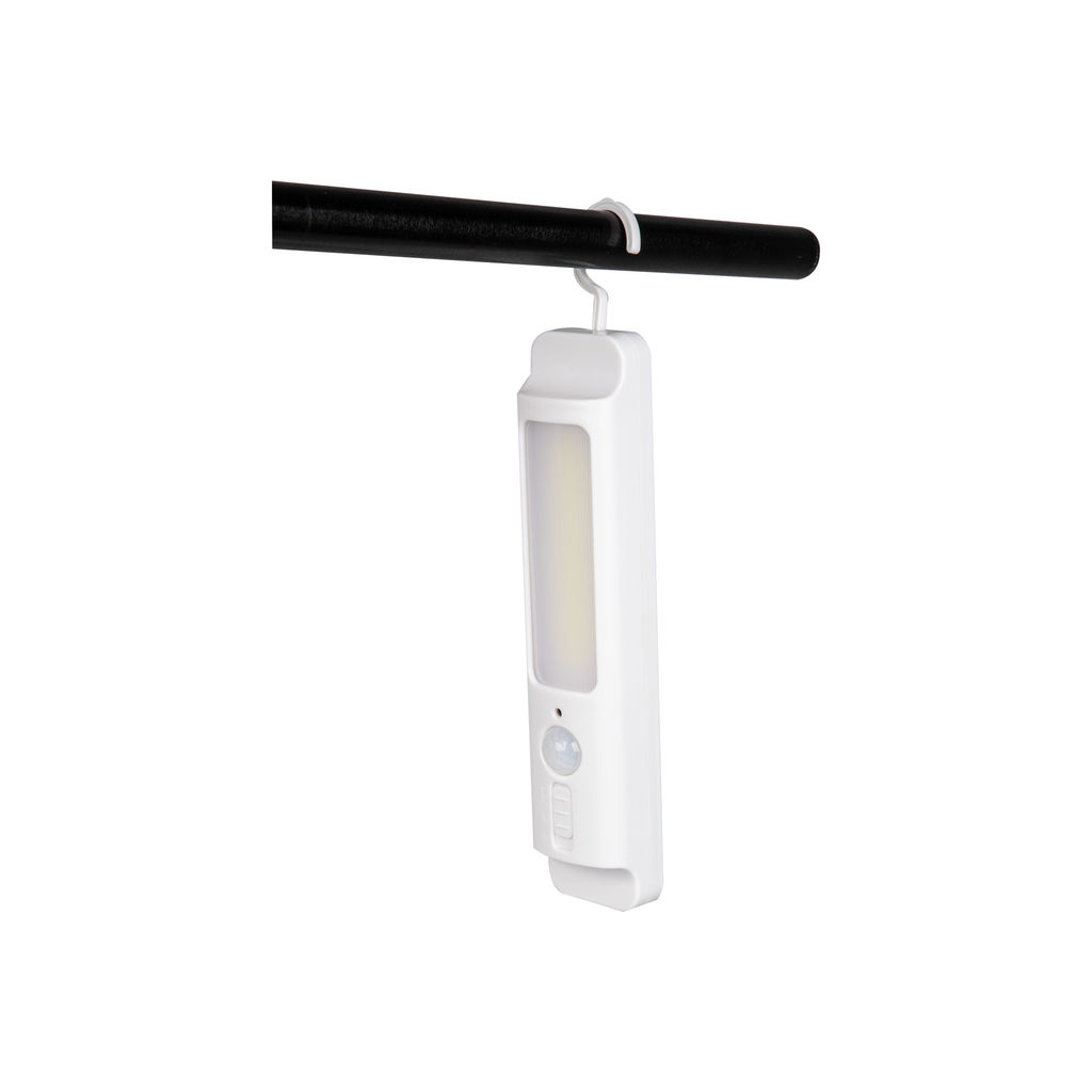 ULM-F47-0,9W/4500K/3AA SENSOR IP20 WHITE Светильник светодиодный для мебели с датчиком движения. Питание 3АА (не в/к). 200*42*36,5мм. 150Lm. ТМ Uniel