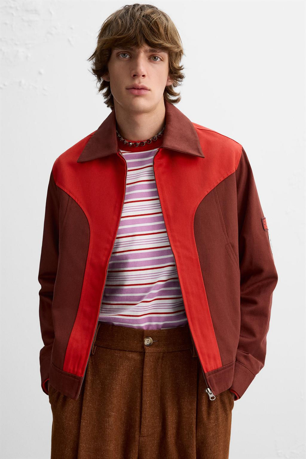 COLOUR BLOCK JACKET X HARRY LAMBERT - Zara фото 5