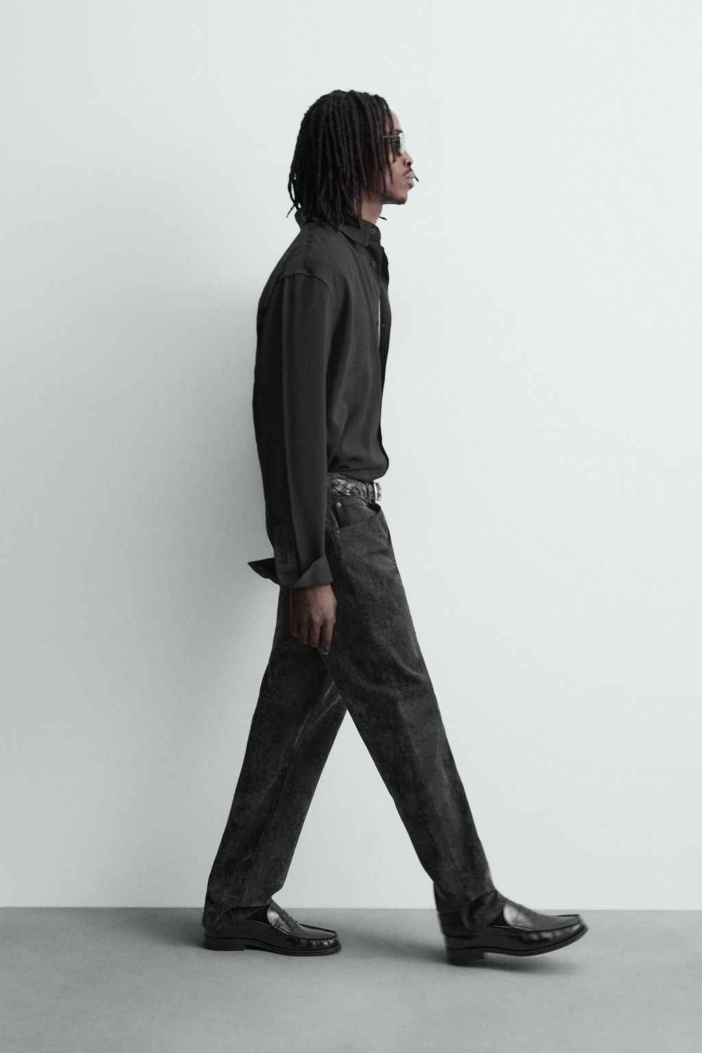 ABSTRACT JACQUARD STRAIGHT-LEG JEANS - Zara фото 5