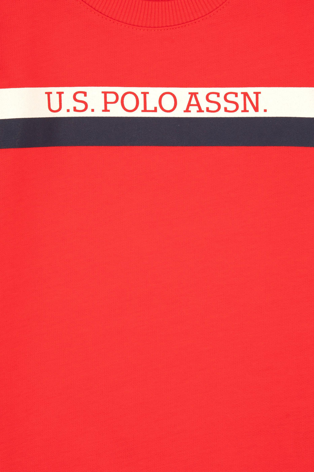 Erkek _ocuk K_rm_z_ Basic Bisiklet Yaka Sweatshirt Sepette S_rpriz _ndirim - U.s. polo assn фото 3