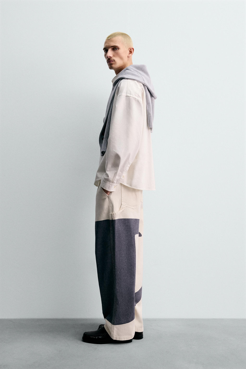 CHAMPION ® X ZARA OXFORD SHIRT WITH PATCHES  фото 4