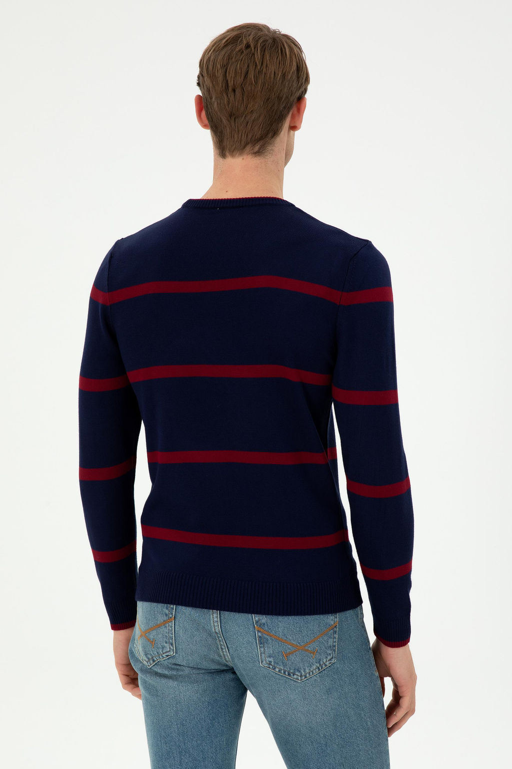 Мужской темно-синий свитер Неожиданная скидка в корзине - U.s. polo assn фото 5