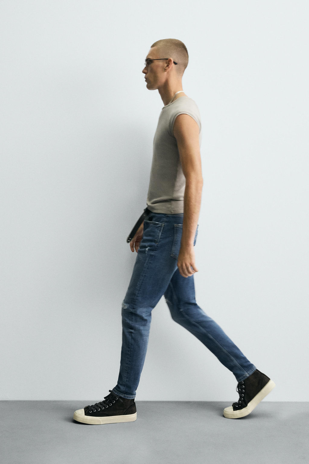 RIPPED SKINNY FIT JEANS - Zara фото 6