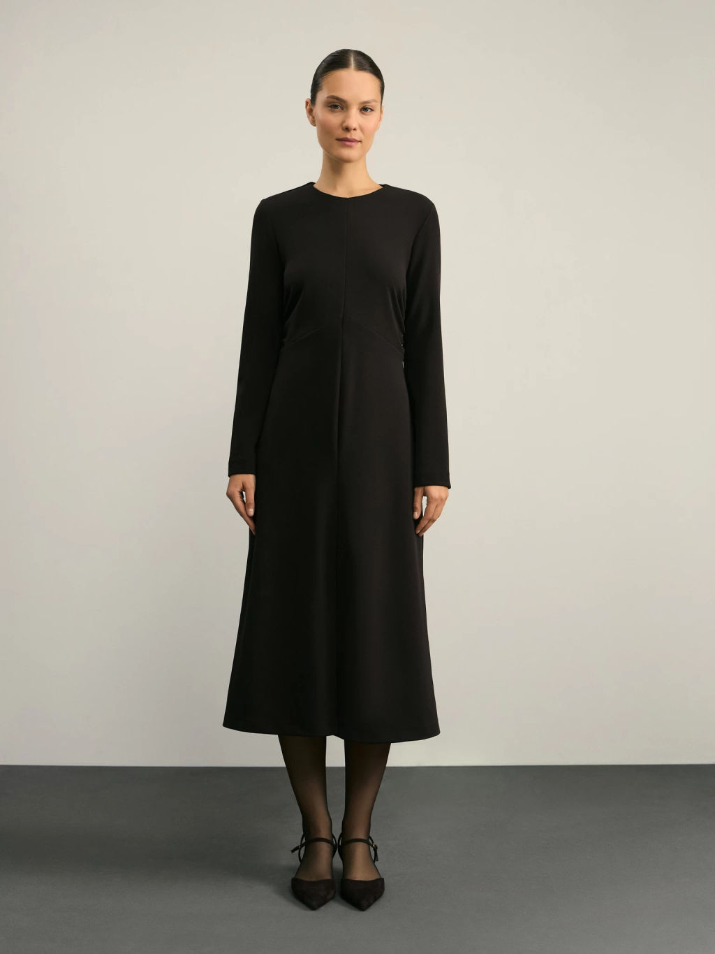 Платье длины миди со сборкой / Zarina  фото 5