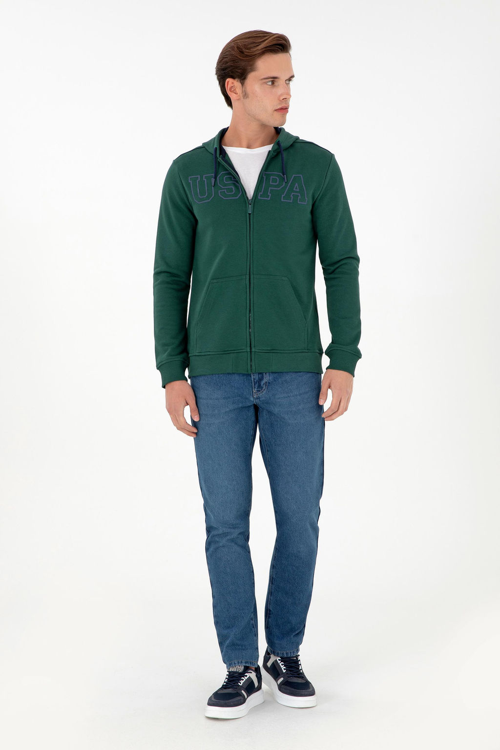 Мужской темно-зеленый свитшот - U.s. polo assn фото 4
