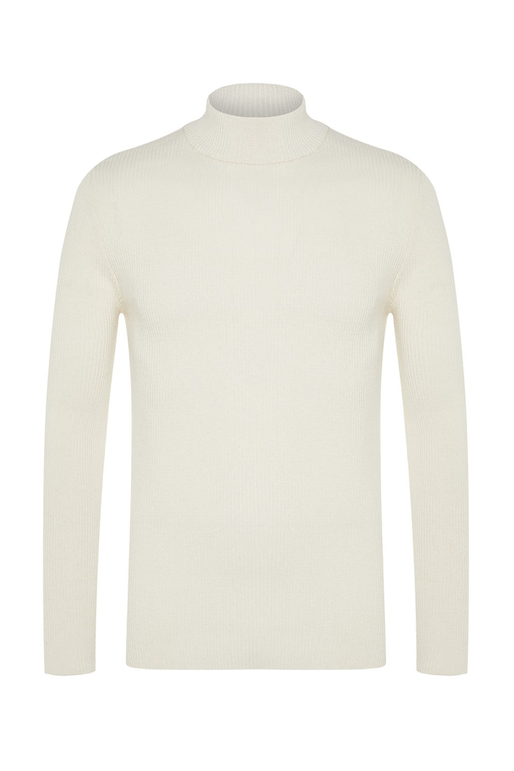 TRENDYOL MAN Siyah-Ekru Dar Kal?p Pamuklu Yar?m Bal?kc? Yaka Lastik Orgu 2li Paket Triko Kazak TMNAW22KZ1919 - Trendyolmilla фото 8