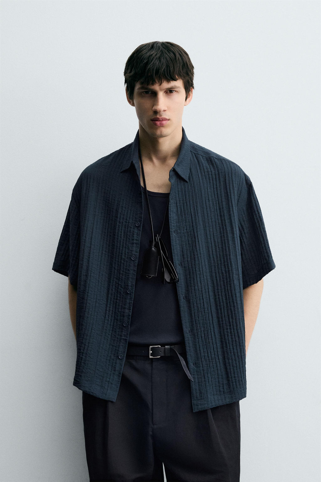 FLOWING TEXTURED SHIRT - Zara фото 2