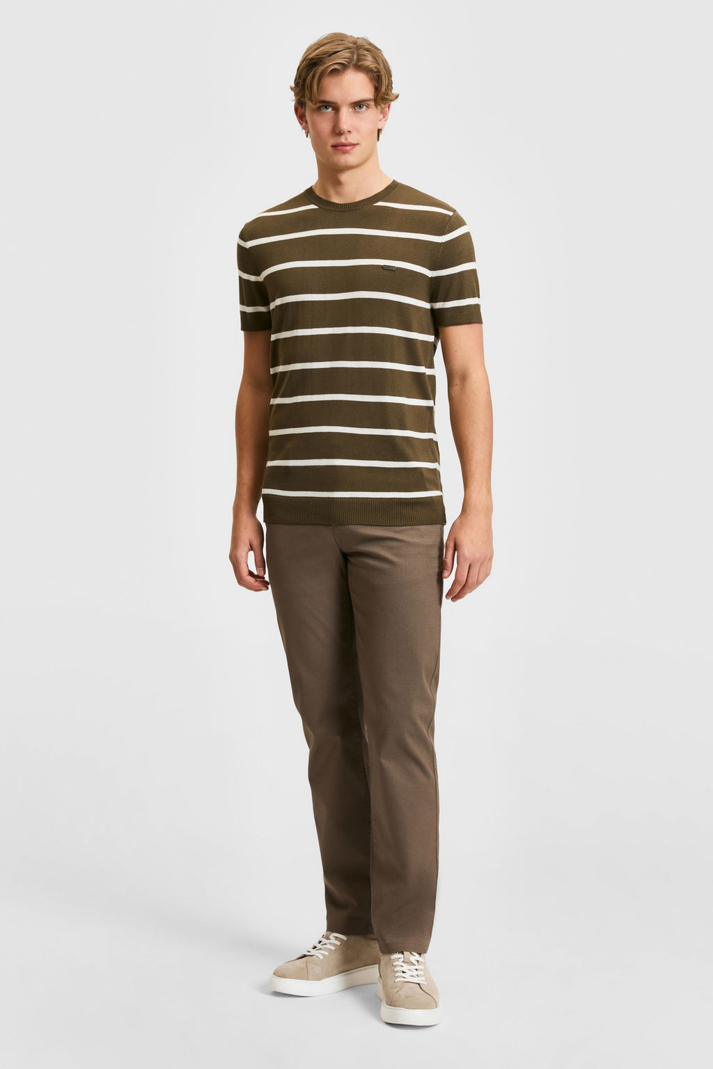Erkek Regular Fit Bisiklet Yaka Koyu Haki Kazak - U.s. polo assn фото 4