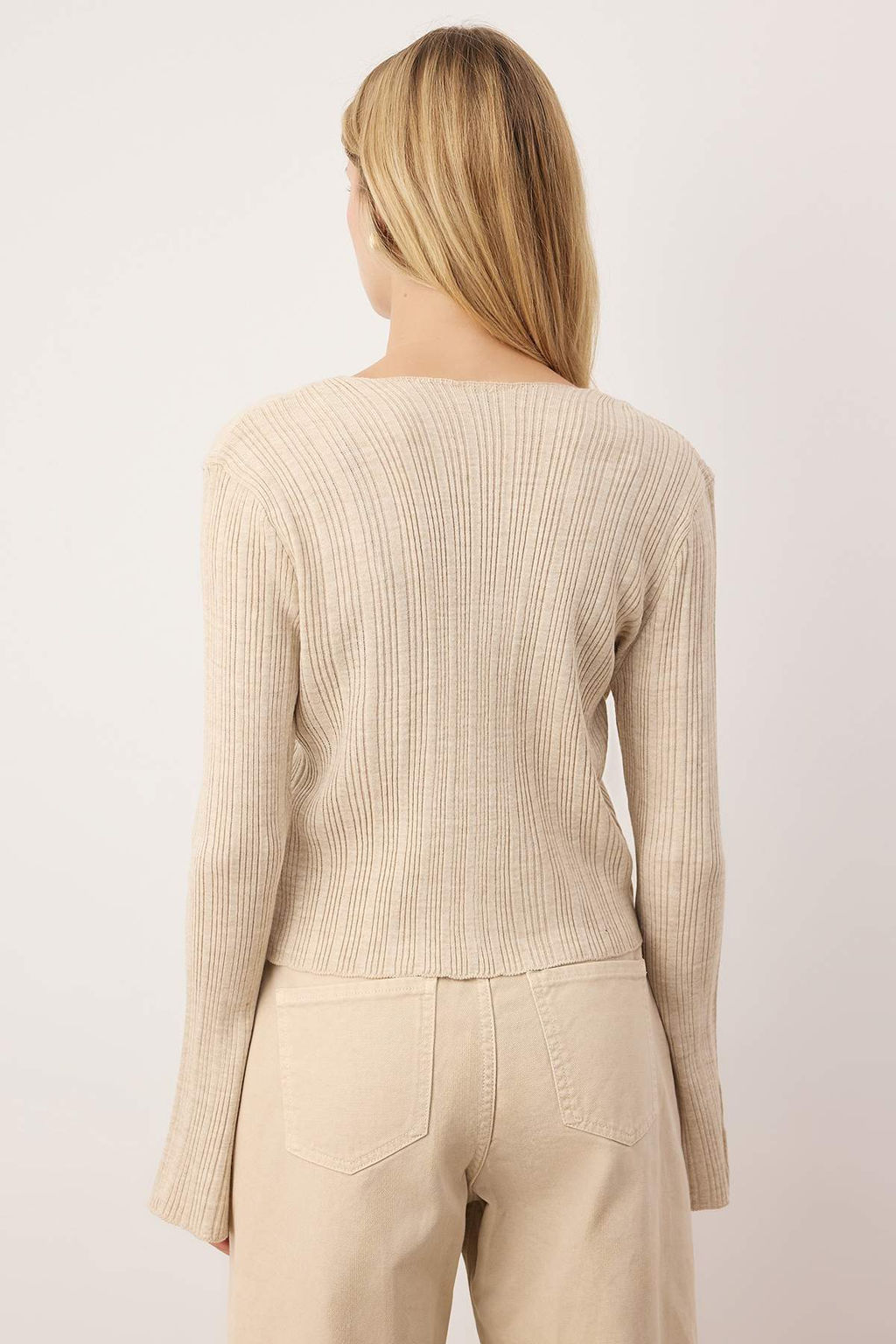 Kahverengi Ispanyol Kol Triko H?rka TWOAW26HI00268 - Trendyolmilla фото 8