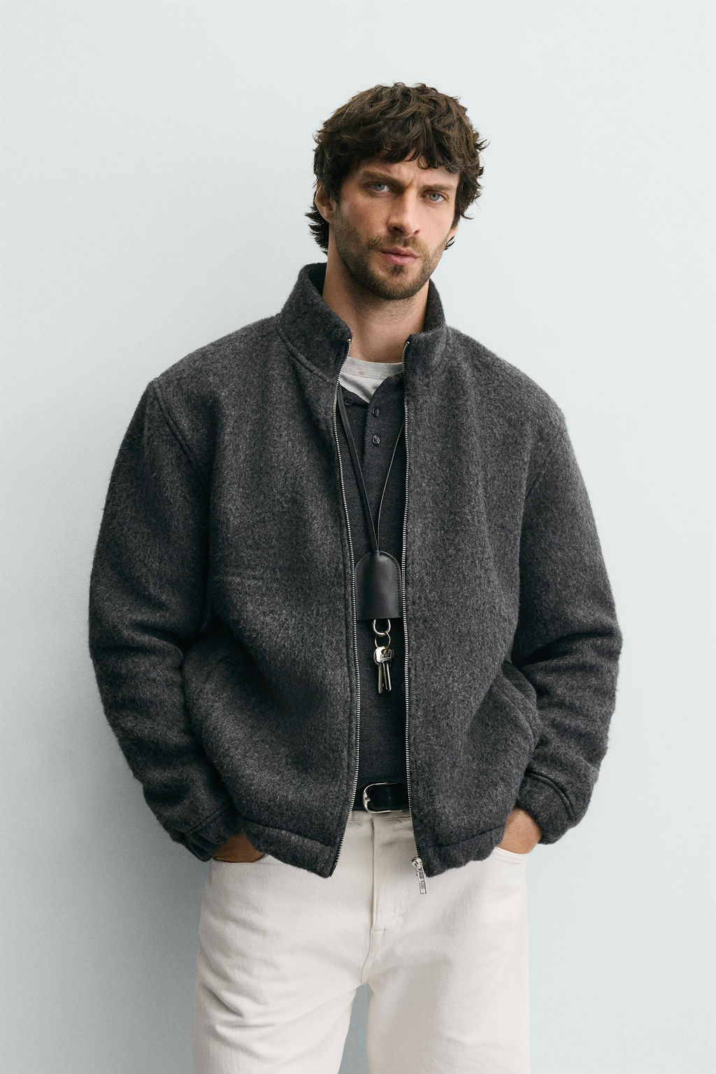 TEXTURED RELAXED FIT JACKET - Zara фото 10