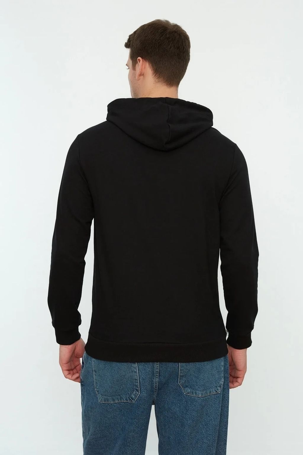 TRENDYOL MAN Mavi Regular/Normal Kesim Kapusonlu Uzun Kollu Sweatshirt TMNAW20SW0162 - Trendyolmilla фото 22