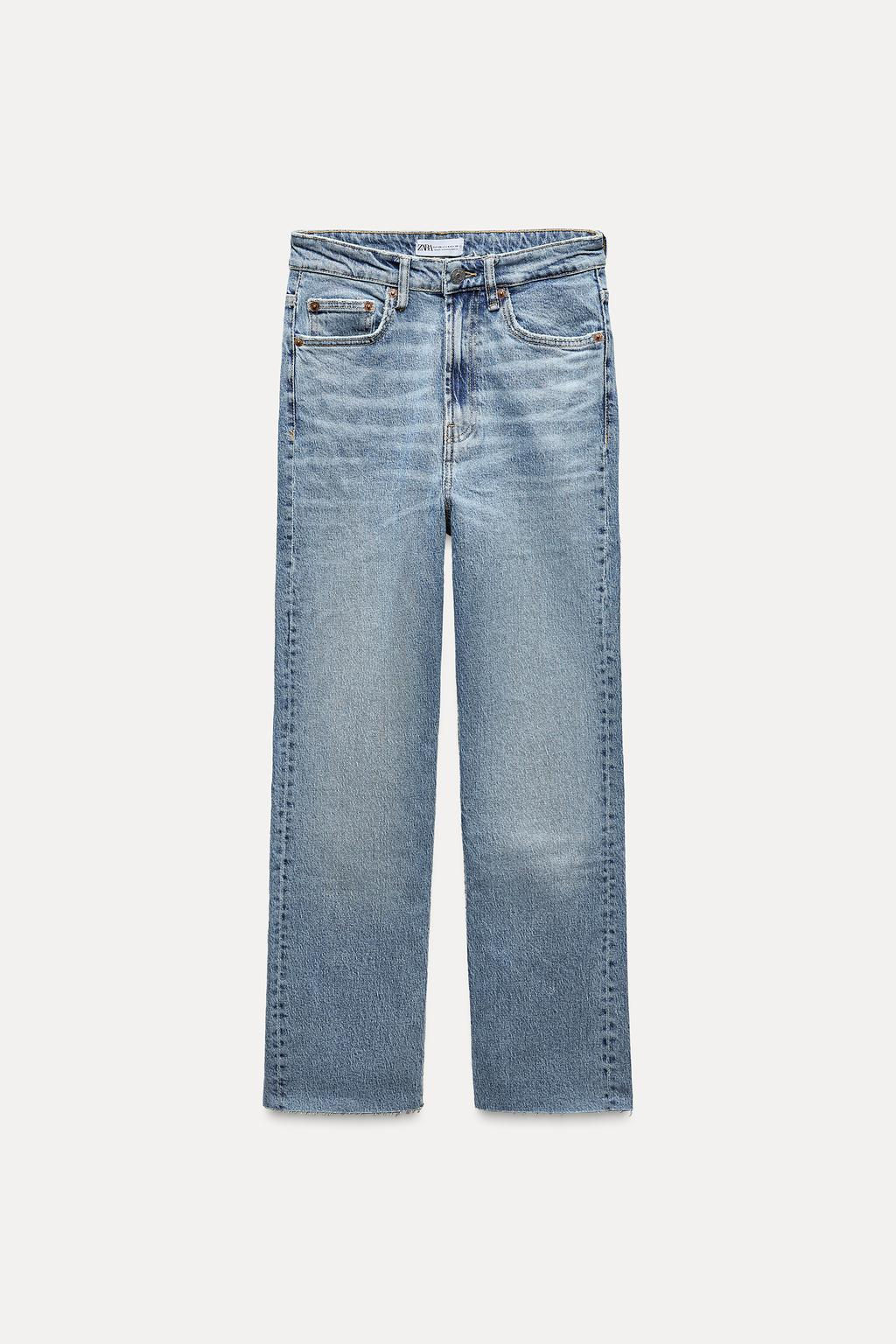 HIGH-RISE STOVE PIPE TRF JEANS - Zara фото 6
