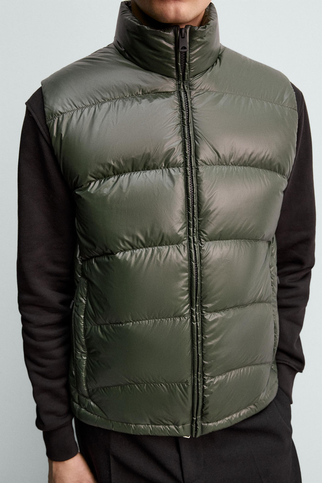 80% DOWN - 20% FEATHER WATER-REPELLENT QUILTED GILET ORIGINS - Zara фото 5