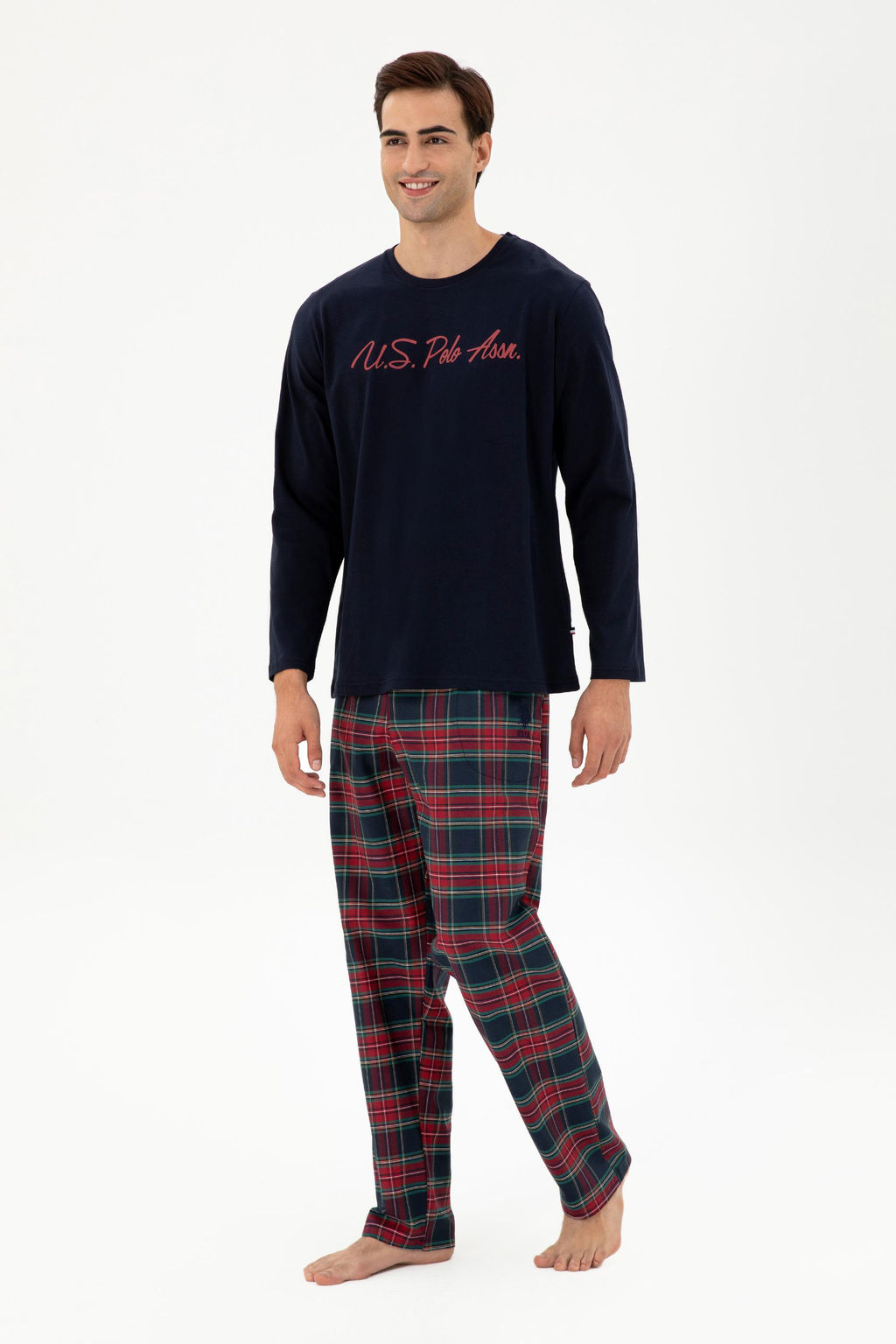 Мужской темно-синий пижамный комплект Неожиданная скидка в корзине - U.s. polo assn фото 2